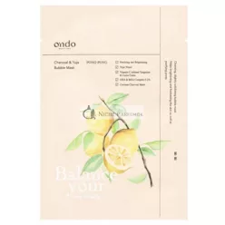 Ondo Charcoal & Yuja Bubble Mask 25g