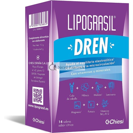 Zambon Draining Lipograsil 14 Envelopes