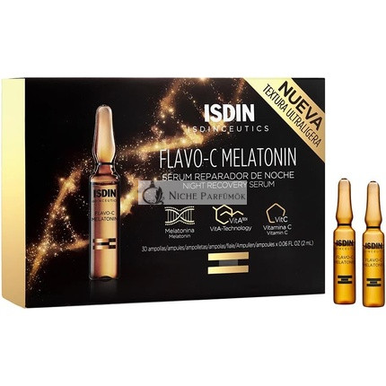 ISDIN Isdinceutics Flavo-C Melatonin Night Repair Serum 30 Ampoules 0.2119kg