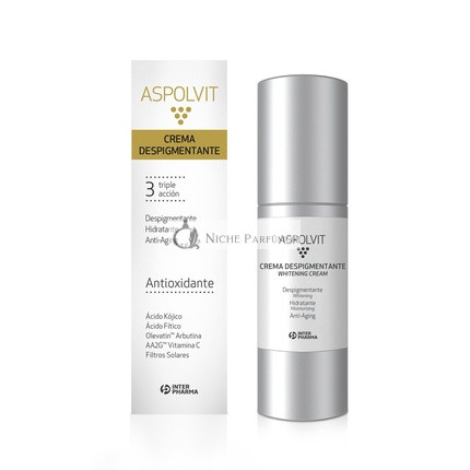 Aspolvit Antioxidant Face Depigmentation Cream with Vitamins, Aloe Vera, and Citric Acid 30ml