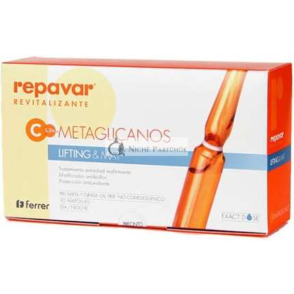 Repavar Revitalizing Lifting & Mat Metaglycan Facial Serum with Vitamin C 1ml