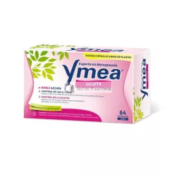   Ymea Silueta Menopause Treatment Double Action Hot Flush Control and Silhouette Control Suitable for Prolonged Use No Estrogens, Soy or Preservatives 64 Capsules