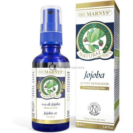 Marny's 100% Natural Repairing Jojoba Oil for Hair, Face, Cuticles, Body & Nails 50ml Bottle