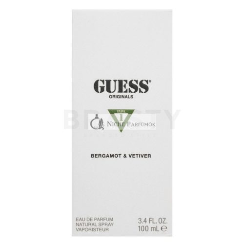 Guess Originals Type 1 Bergamot & Vetiver Perfumed Water Unisex 100 ml