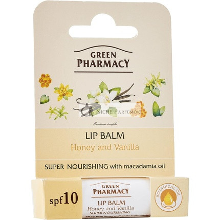 Elfa Pharm Green Pharmacy Honey and Vanilla Intensive Nourishing Lip Balm SPF 10 5ml