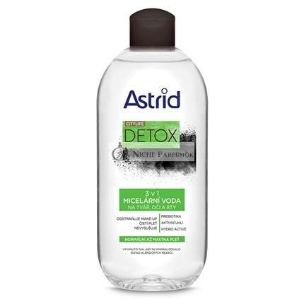 3-in-1 Micellar Water for Normal to Oily Skin Citylife Detox 400 ml
