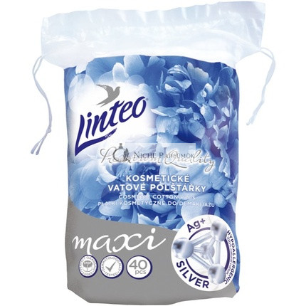 Linteo Premium Maxi Makeup Remover Pads Silver 40 pcs