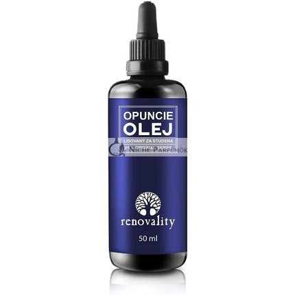 Renovality Cold Pressed Prickly Pear Oil with 50ml Pipette - Made in Czech Republic