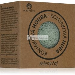 Renovality Konjac Mushroom Green Tea Cleansing Sponge 7x4 cm