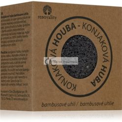   Renovality Konjac Mushroom Bamboo Charcoal Cleansing Sponge - Size: 7x4 cm