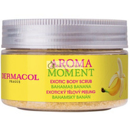 Dermacol Aroma Moment Bahamas Banana Exotic Body Scrub - Cukrovy Peeling S Bananovou Vuni
