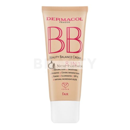 Dermacol BB Beauty Balance Cream 8in1 BB Cream for Unifying and Brightening Skin Fair 30 ml
