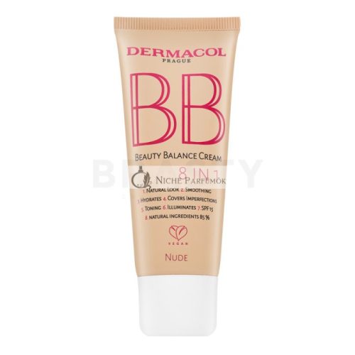 Dermacol BB Beauty Balance Cream 8in1 BB Cream for Unifying and Brightening Skin Nude 30 ml