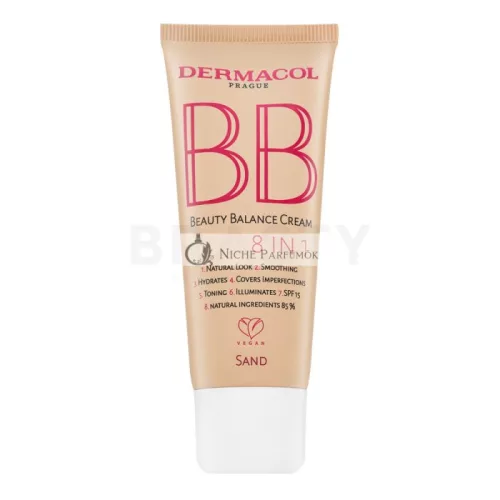 Dermacol BB Beauty Balance Cream 8in1 BB Cream for Unification and Brightening Skin Sand 30 ml