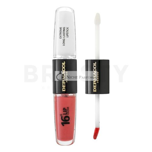Dermacol 16H Lip Colour Extreme Long-Lasting Lipstick Dual-Phase Color and Gloss for Lips No. 01 8 ml