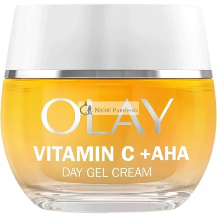 Olay Vitamin C Face Moisturizer Day Gel Cream with AHA, Skincare with Niacinamide 99% Purity and Vitamin E Brightening Skin Care 50ml