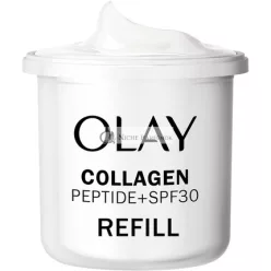   Olay Collagen Peptide Face Moisturizer Day Cream SPF 30 Refill Skincare with Niacinamide 99% Purity Anti-Aging Skin Care Strengthens Restores Hydrates 50ml