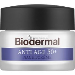   Biodermal Anti Age Night Cream 50+ - Night Cream With Niacinamide & Shea Butter - Helps Reduce Wrinkles - 50ml