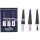 Herome French Manicure Set Mini 3x4ml 3-Step French Manicure Set Includes Clear Pink Nail Polish Whitener and Top Coat Travel Size Kit Pink