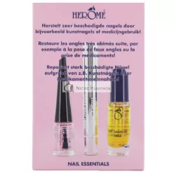   Nail Essentials Nail Care Set - Nail Polish Remover 7ml, Hardener 4ml, Cuticle Treatment 1.3ml