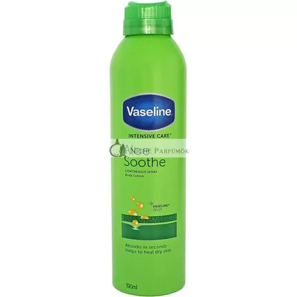 Vaseline Intensive Care Aloe Soothe Spray Moisturizer 190ml Aloe Vera