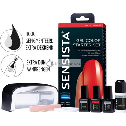 Sensista Gel Color Starter Set Red Hot Chillies - Red