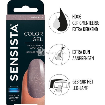 Sensista Color Gel Mmmmauve - Mauve Glitter