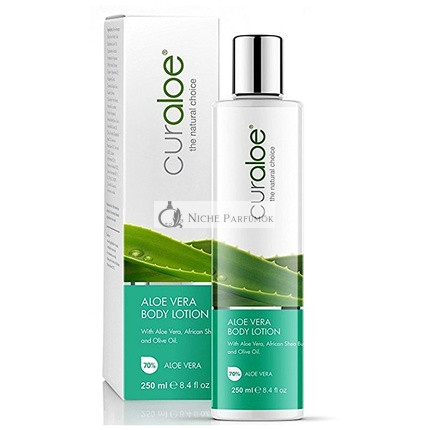 Curaloe Aloe Vera Body Lotion with African Shea Butter and Avocado Oil - 80% Pure Organic Aloe Enriched Formula