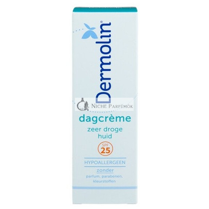 Dermolin Day Cream Very Dry Skin Spf 25 50 Ml - Moisturizing Protection For Dry Skin