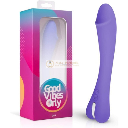 Good Vibes Only G-Spot Vibrator Gili with 10 Vibration Settings Curved Design Rechargeable Waterproof Purple