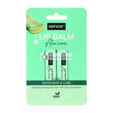 Sence Lip Balm Aloe Vera 2x4 3g Stick Balm Cream Protection