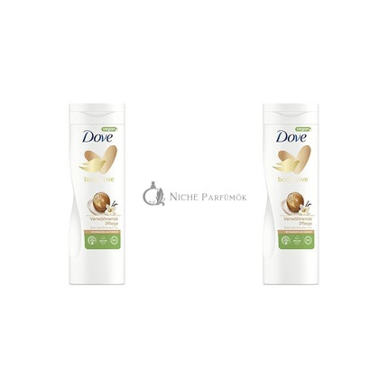 Dove Body Love Body Lotion Nourishing Care Body Lotion for Dry Skin with Shea Butter and Vanilla Scent 400ml - Pack of 2