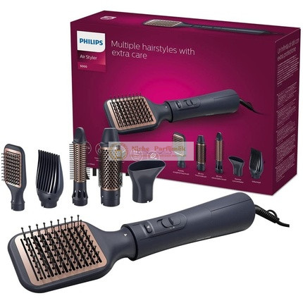 Philips AirStyler Serie 5000 Hair Styler with 5 Styling Attachments Model BHA530/00