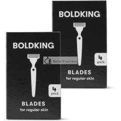 BOLDKING Razor Blades Duopack 8 Blades for Normal Skin