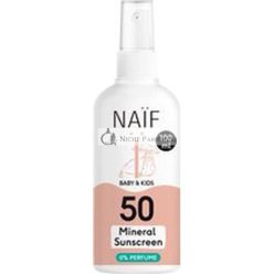   Naif Mineral Sunscreen Spray For Babies And Children - Spf 50 - 100ml