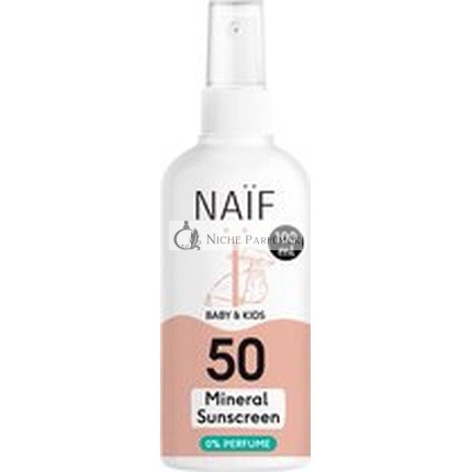 Naif Mineral Sunscreen Spray For Babies And Children - Spf 50 - 100ml