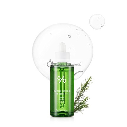 Dr. Ceuracle Tea Tree Purifine Essence The Mildest Serum with 95% Tea Tree Extract Lightweight Moisturizer for Returning Skin's Natural Vitality Complexion Intensive Care for Calming Skin Trouble Acne