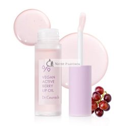   Dr.Ceuracle Vegan Active Berry Lip Oil Anti-Aging Moisturizing Revitalizing Glowing Korean Tinted Lip Gloss Resveratrol from French Grape for Dry Lips 0.15 Fl Oz