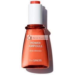  [the SAEM] Power Ampoule Anti Wrinkle Facial Serum 35ml - 8 Kinds of Peptides, Firming and Repairing, Non-Sticky Texture