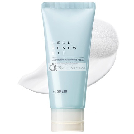 THESAEM Cell Renew Bio Micro Peel Cleansing Foam PHA Enzyme Deep Exfoliating Soothing Moisturizing Care Rich Soft Face Peeling Foam for All Skin Types 5.75oz