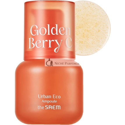 THESAEM Urban Eco Golden Berry C Ampoule with Micro-Vitamin Bubble & Vitamin C - Blemish Clearing, Tone Correcting & Dark Spot Lifting Ampoule - Hydrating Facial Serum 1.01 fl.oz.