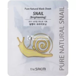 The Saem Pure Natural Mask Sheet Snail Brightening