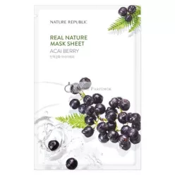   Nature Republic Real Nature Acai Berry Extract Sheet Mask 10pcs