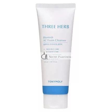 Tony Moly Three Herb Blemish Cleansing Foam Ac Foam Cleanser - 150 Ml