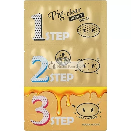 Holika Holika Pig Nose Clear Honey Gold Blackhead 3-Step Kit 8ml