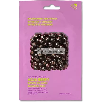Holika Holika Pure Essence Facial Sheet Mask Acai Berry 23ml