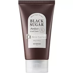   Skin Food Perfect Foam Scrub With Black Sugar 180g - Detoxifying Scrub For Pores