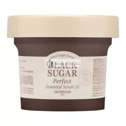   SKINFOOD Black Sugar Perfect Essential Scrub 210g/7.40oz - Pack of 2 Brand New