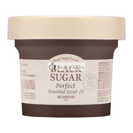 SKINFOOD Black Sugar Perfect Essential Scrub 210g/7.40oz - Pack of 2 Brand New