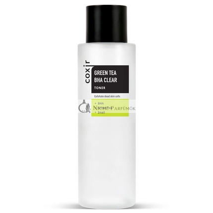 [Coxir] Green Tea BHA Clear Toner 150ml 5.07 fl.oz - Hydrating, Purifying, and Mild Exfoliating Facial Toner - Korean Skin Care, Cruelty Free, Paraben Free